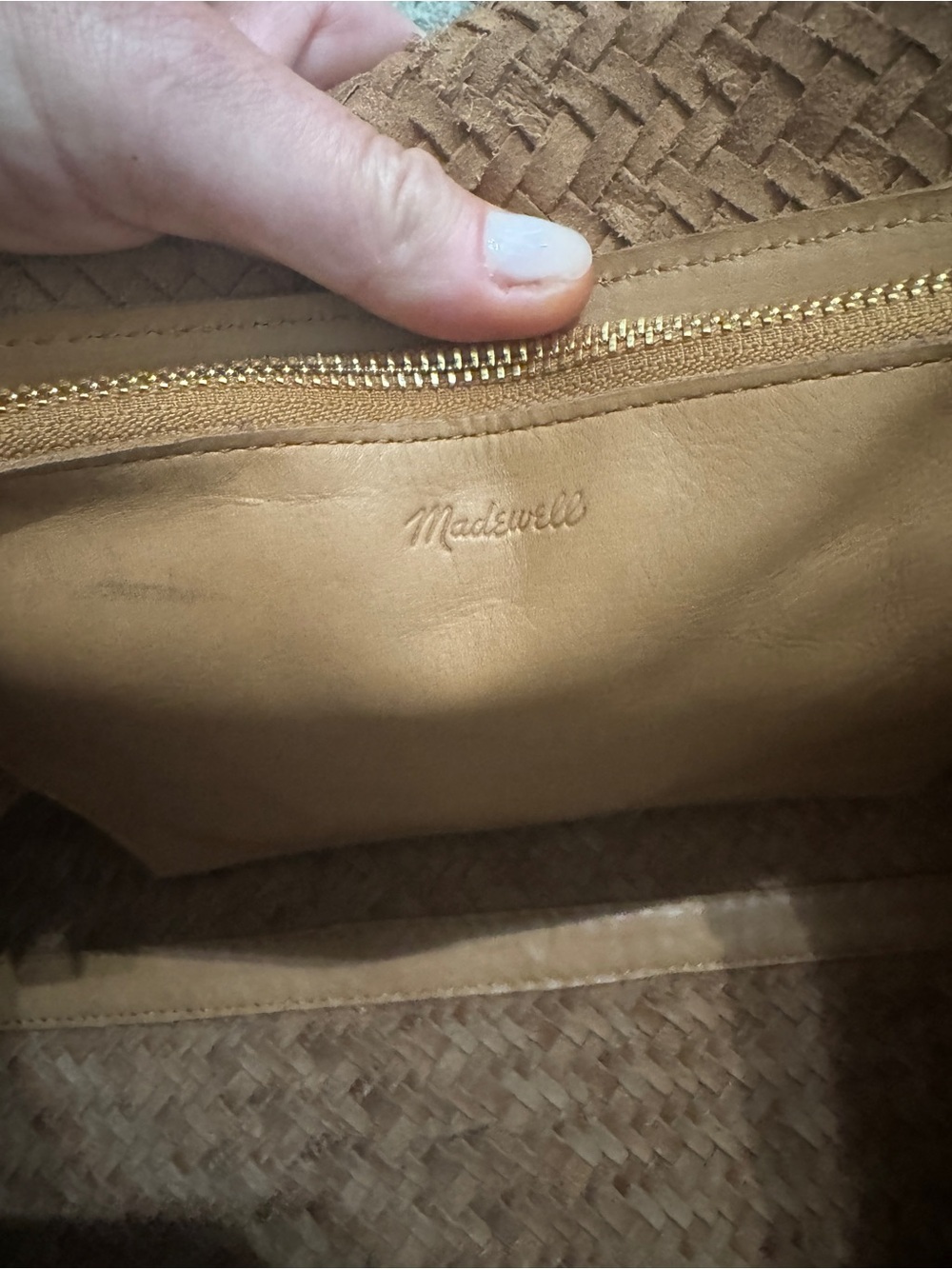 EUC Madewell Woven Tote - Picture 5 of 6